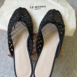 Black Woven Women's Shoes